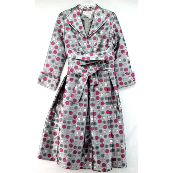 Dorinda Clark Cole Rose Collection Silver Party Dress Special Event SZ 10 Lined - Picture 1 of 13